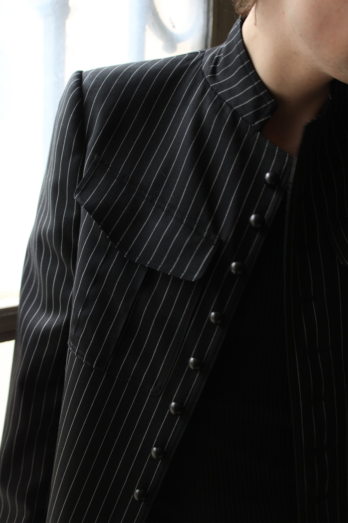ARMY PINSTRIPED JACKET