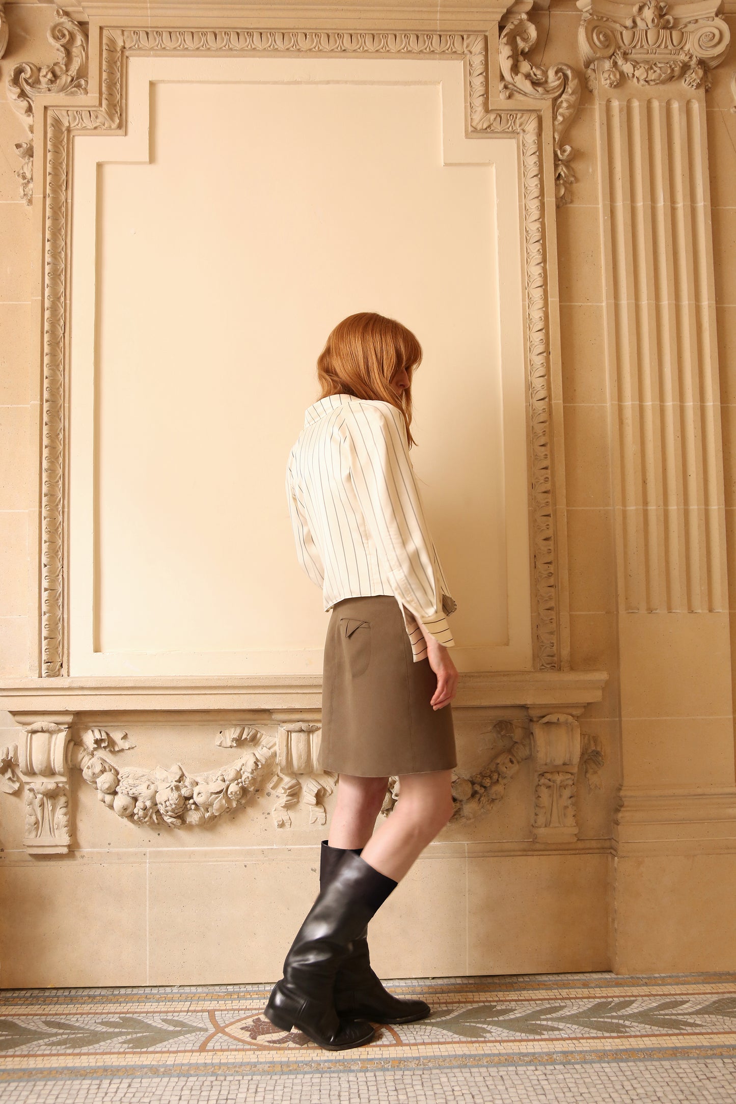 STRIPED SILK SHIRT