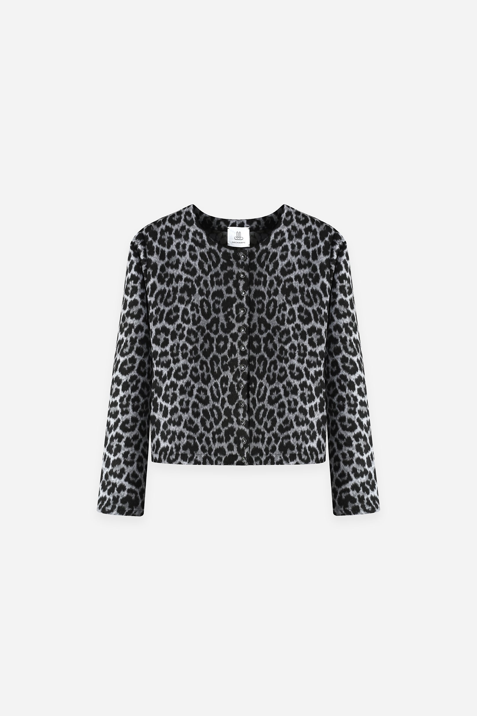 Leopard Cashmere Cardigan