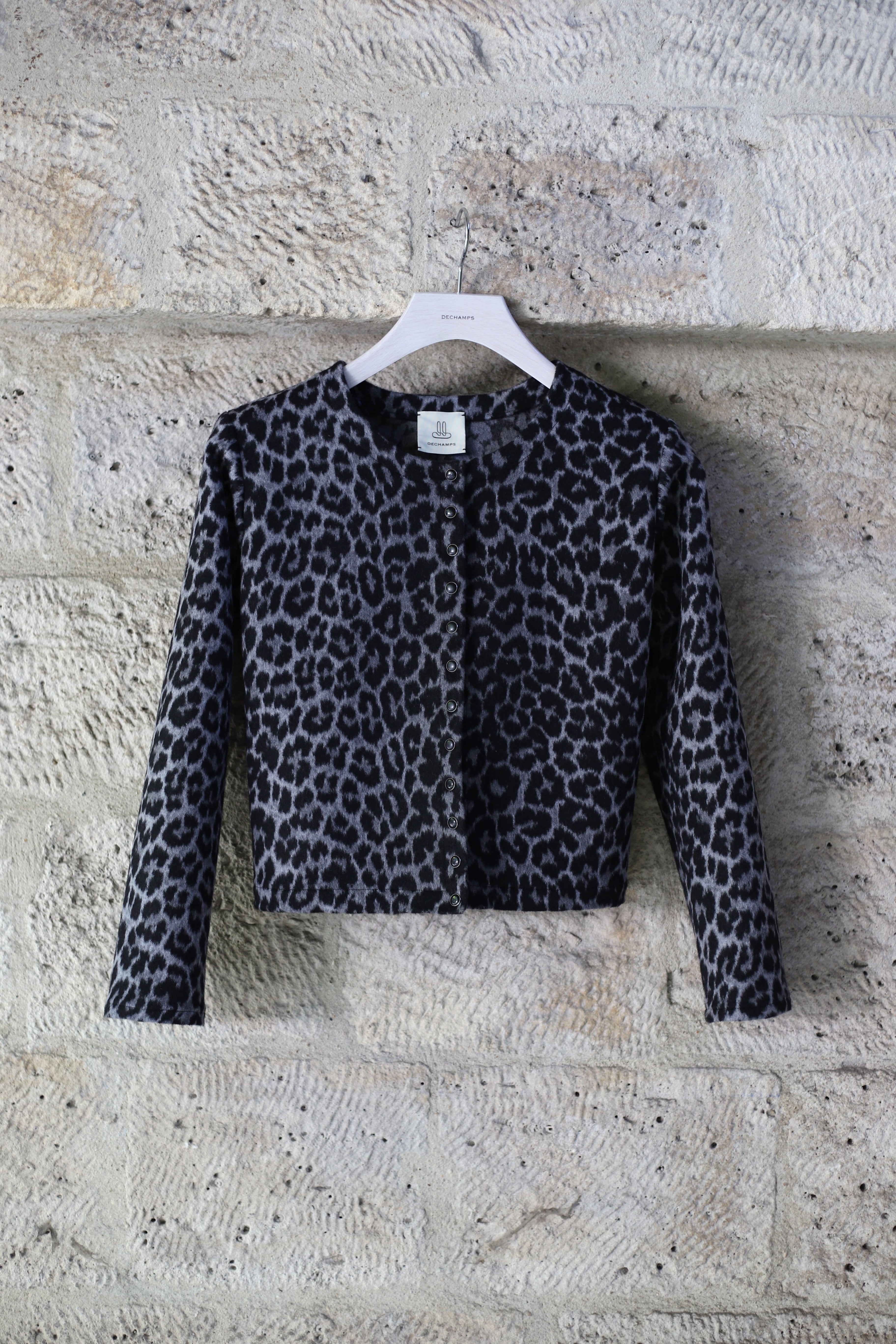 Leopard Cashmere Cardigan