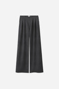 DOUBLE PLEATED PANTS GREY