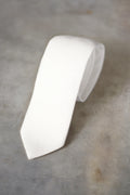 IVORY WOOL TIE
