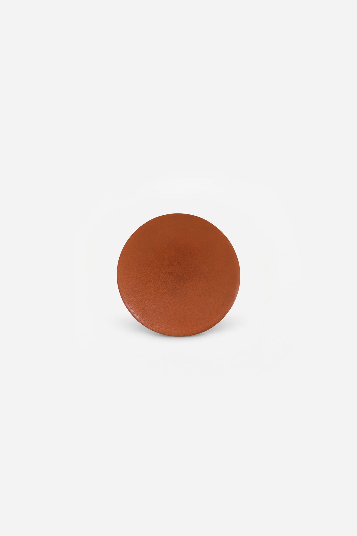 LEATHER PINBACK BUTTON L