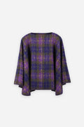 MOHAIR TARTAN CAPE