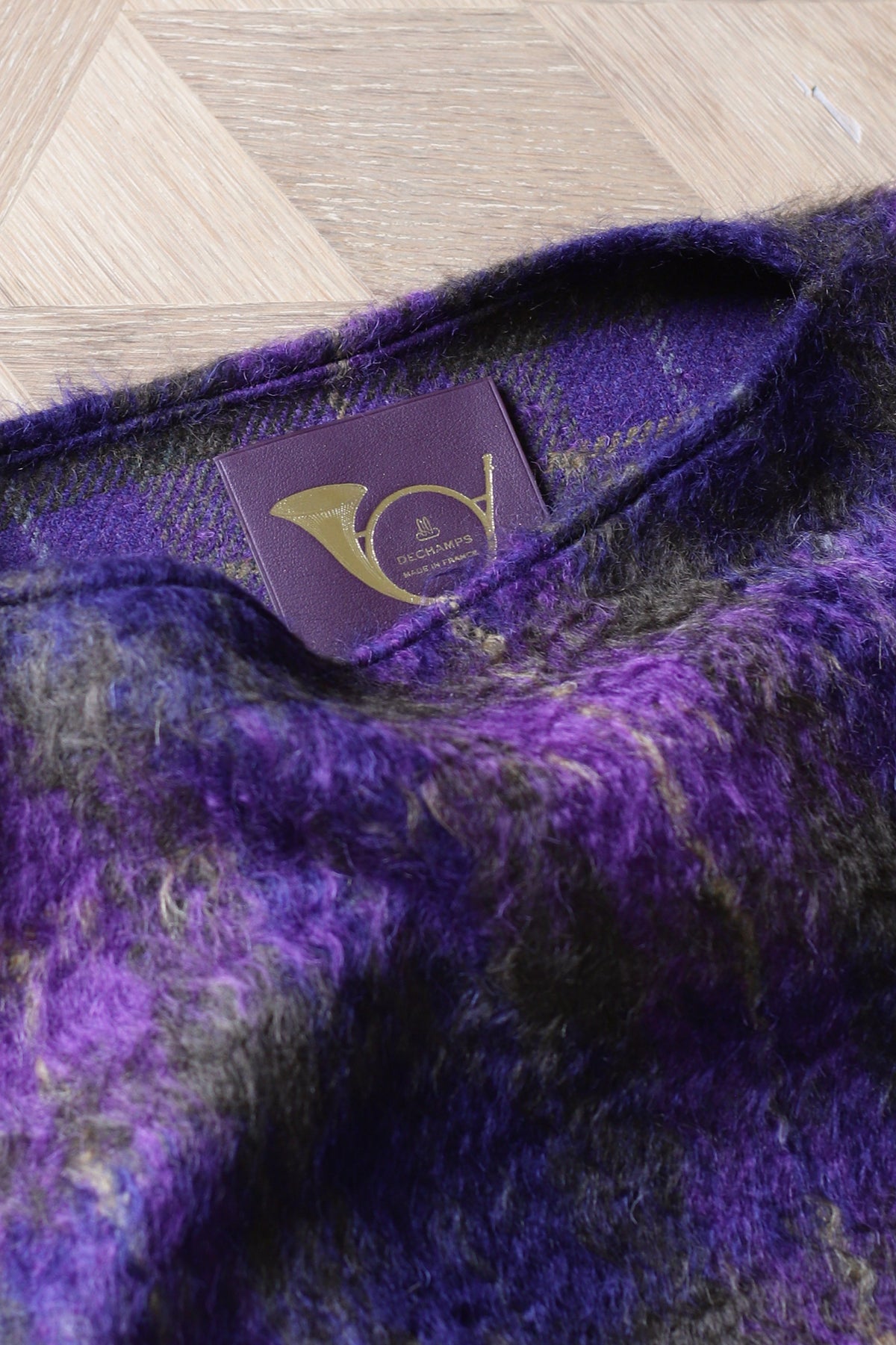 MOHAIR TARTAN CAPE