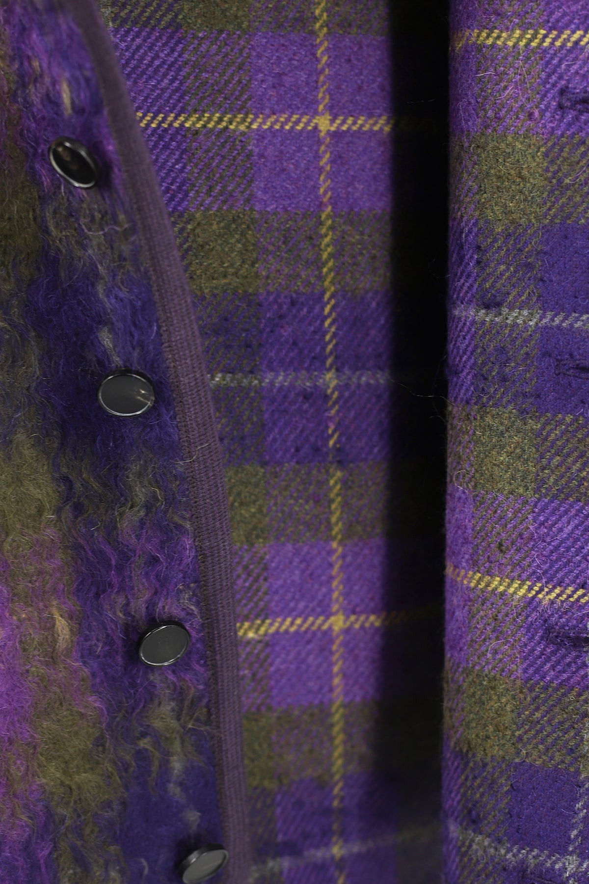 MOHAIR TARTAN CARDIGAN