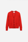 Signature Cashmere Cardigan Red