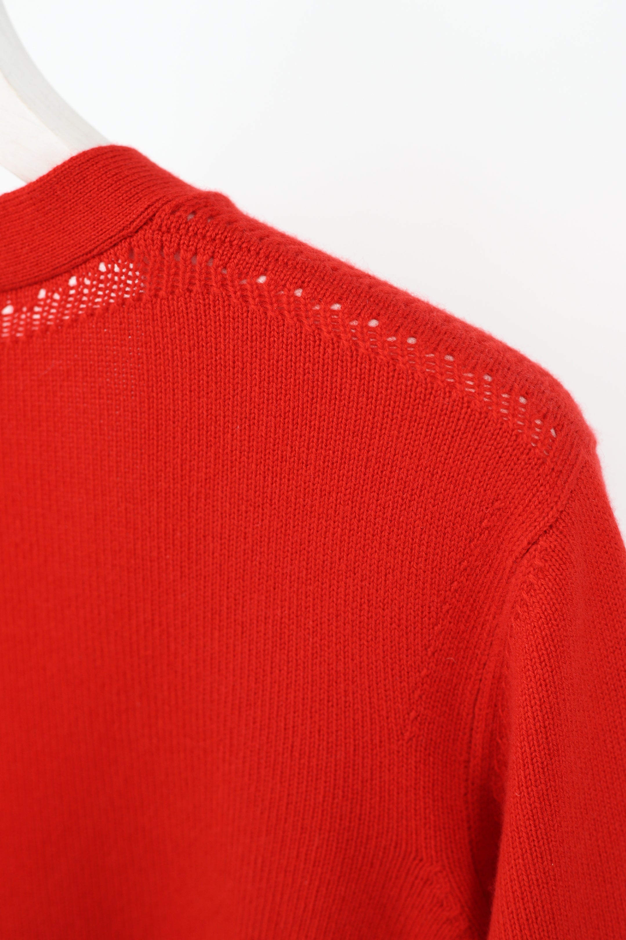 Signature Cashmere Cardigan Red