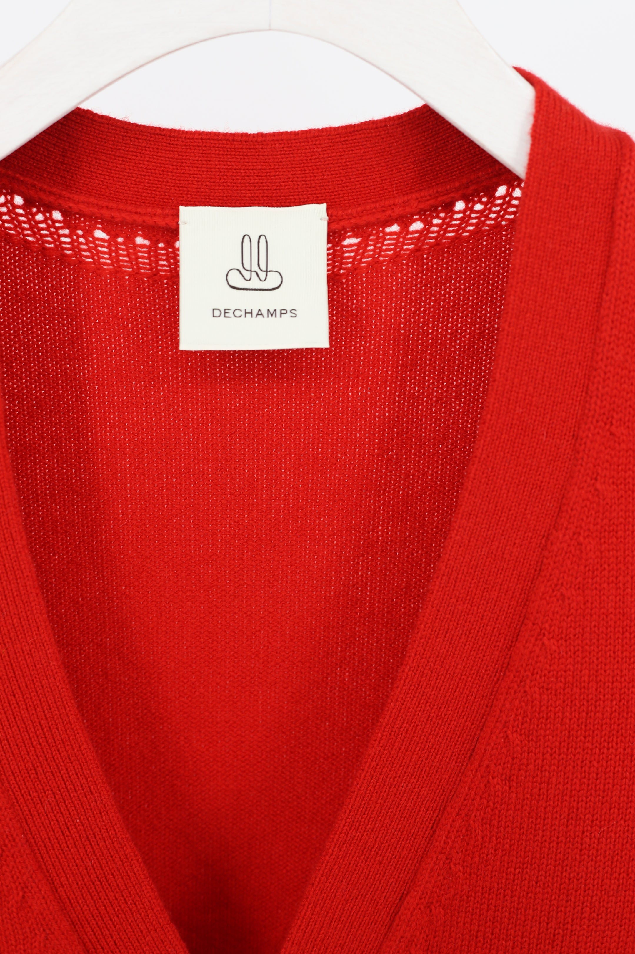 Signature Cashmere Cardigan Red