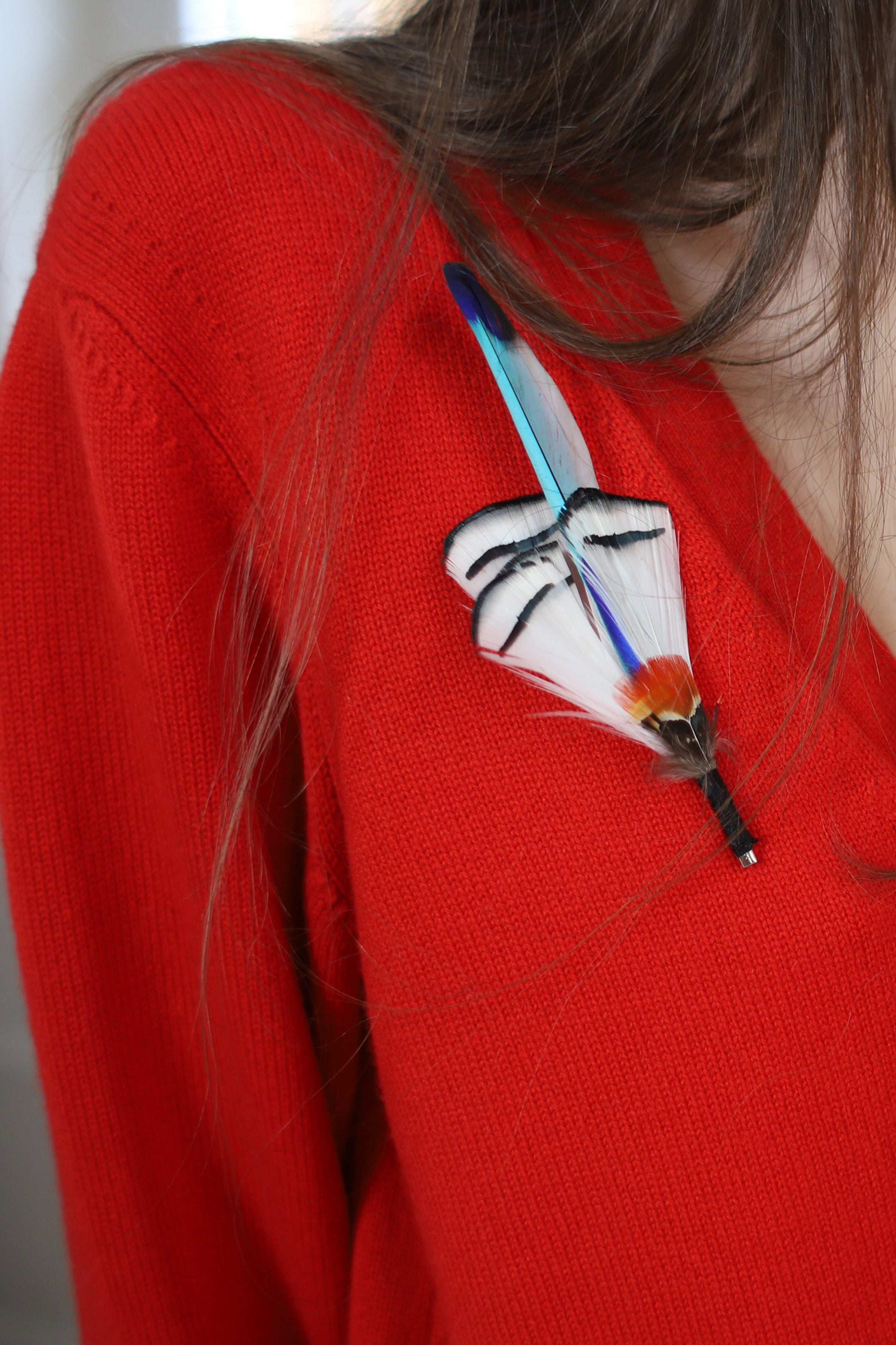 Signature Cashmere Cardigan Red