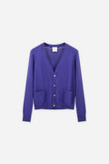 Signature Cashmere Cardigan Violet Melange