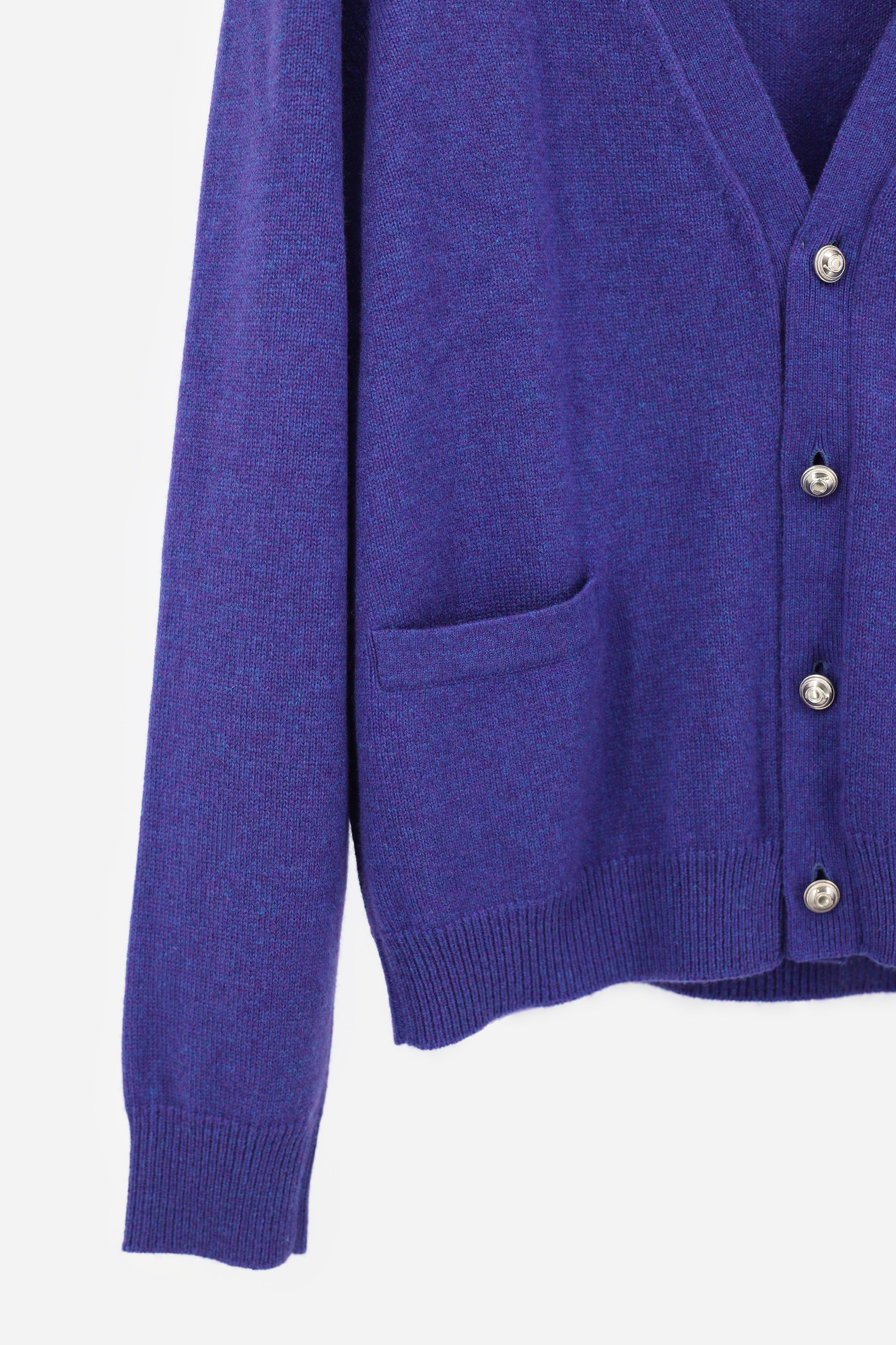 Signature Cashmere Cardigan Violet Melange