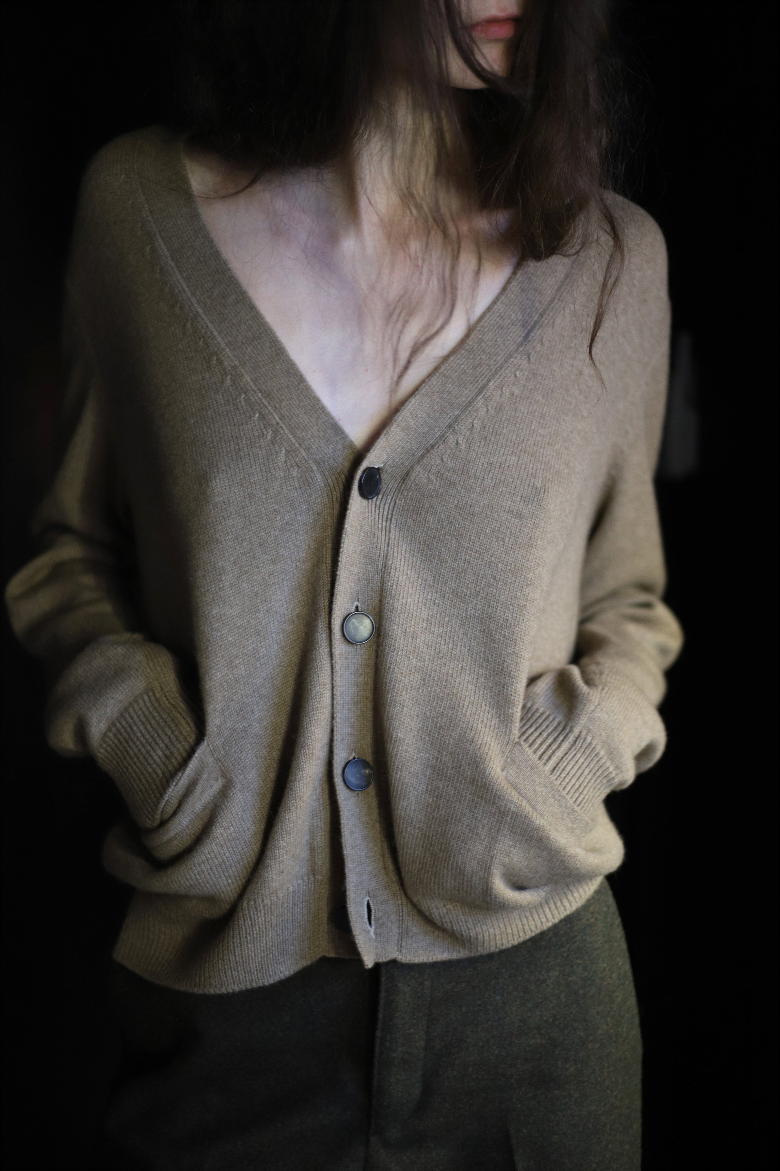 Signature Cashmere Cardigan Beige