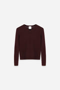 Signature Cashmere V-Neck Burgundy