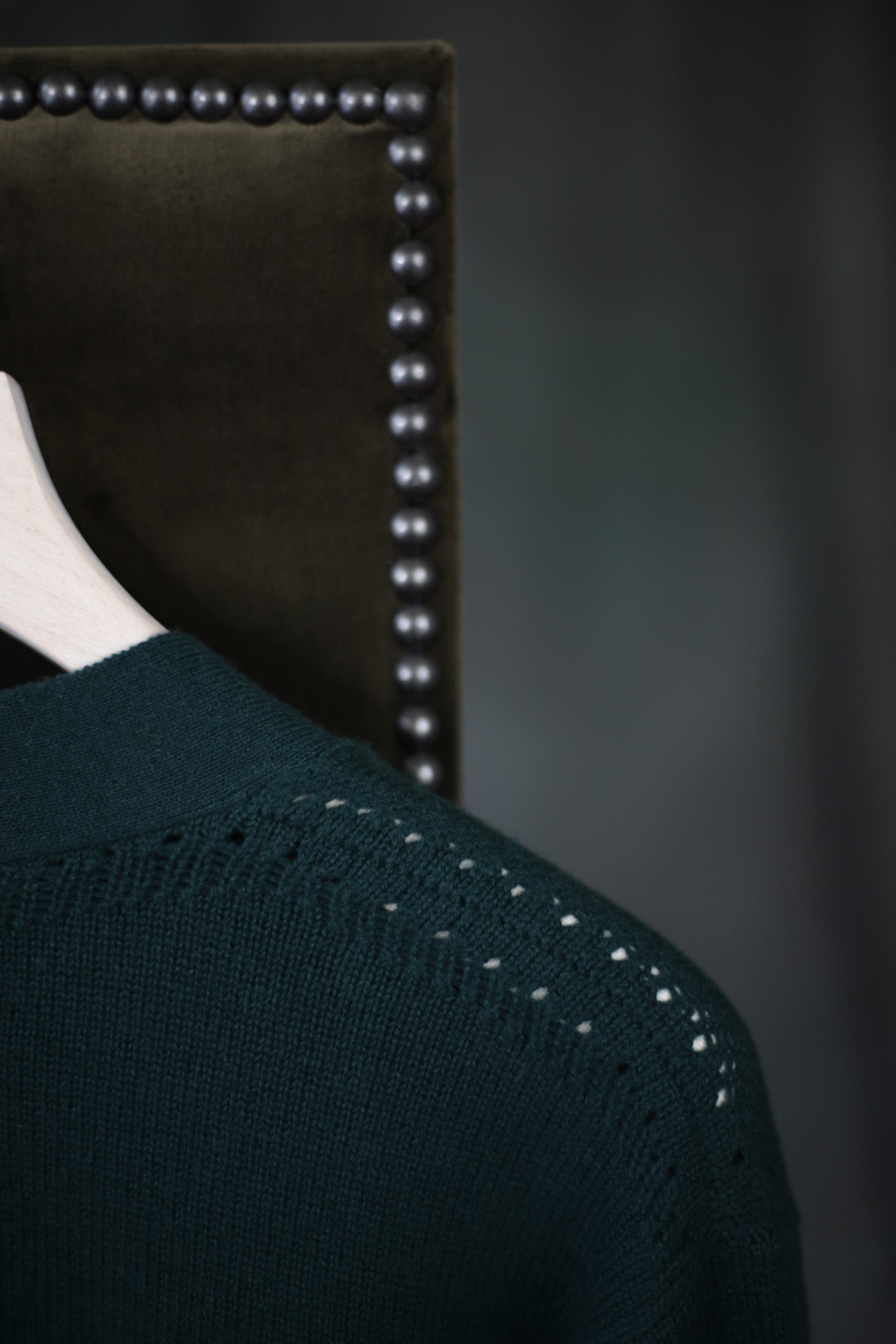 Signature Cashmere Cardigan Forest Green