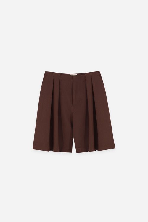Double Pleated Bermudas