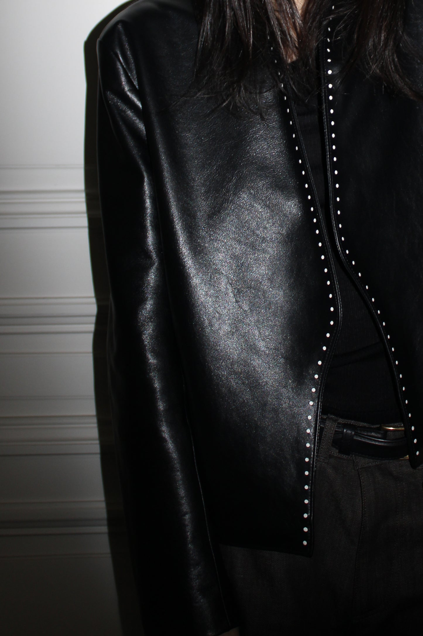 PERFORATED LEATHER JACKET