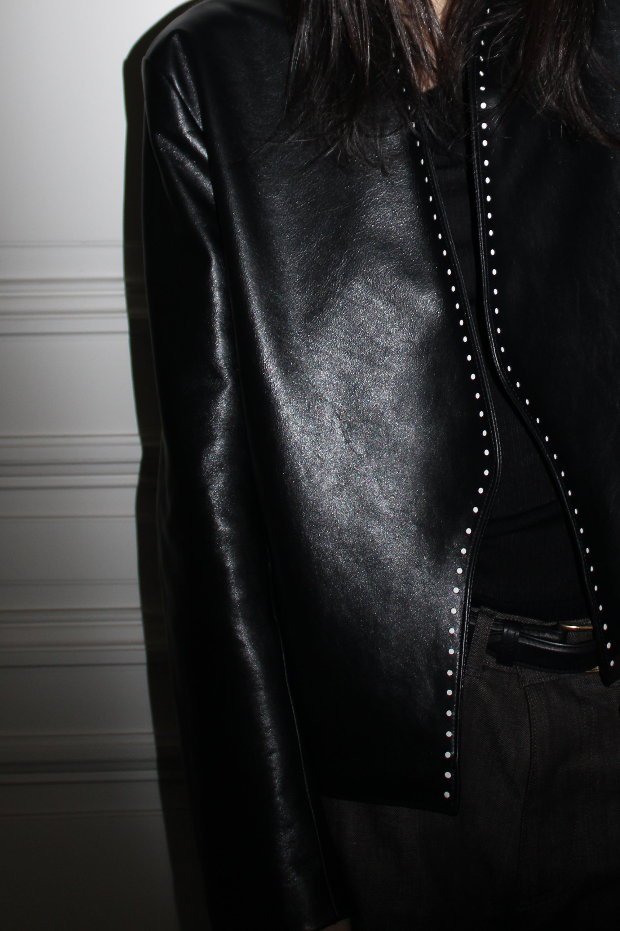 PERFORATED LEATHER JACKET