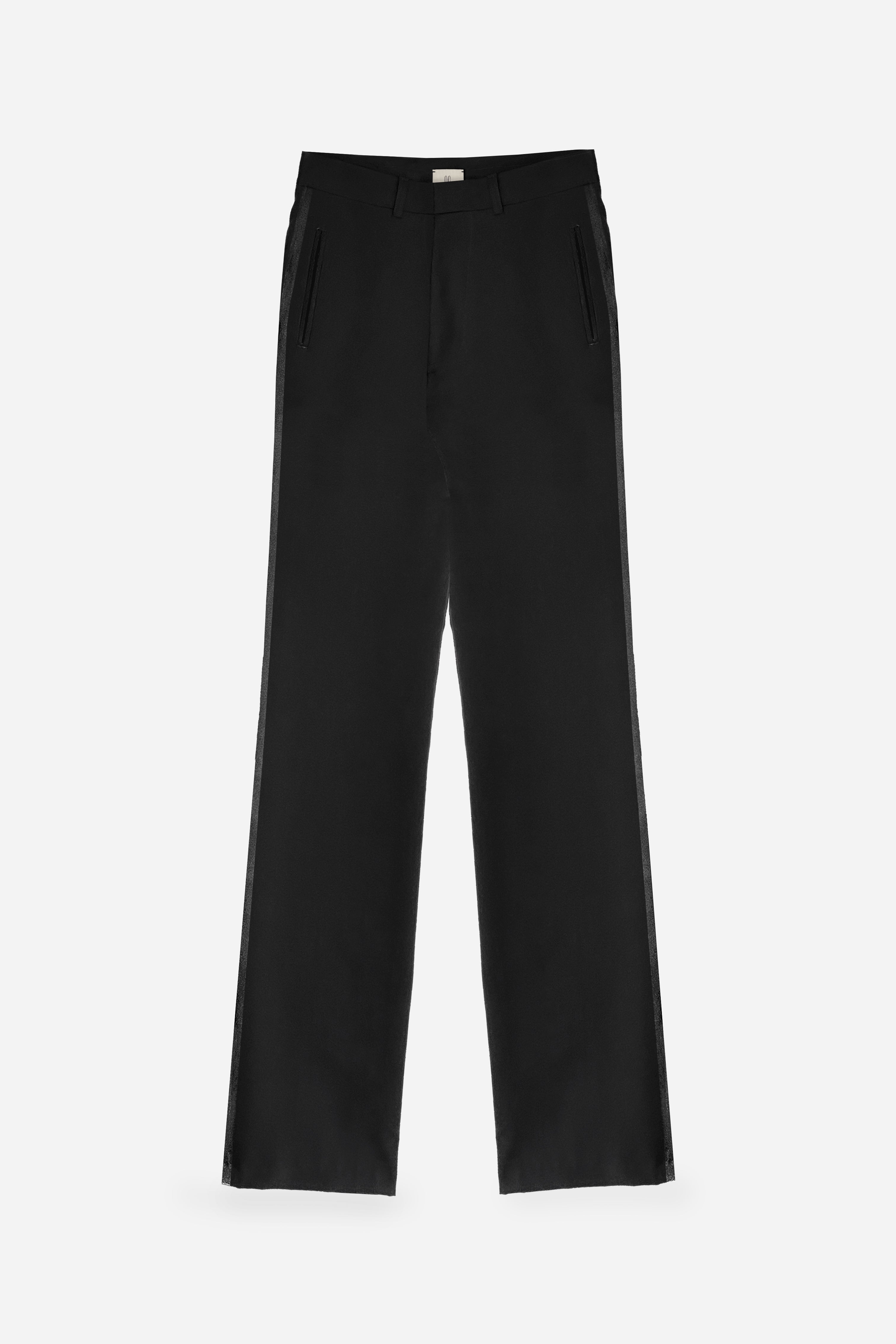 BLACK SMOKING PANTS