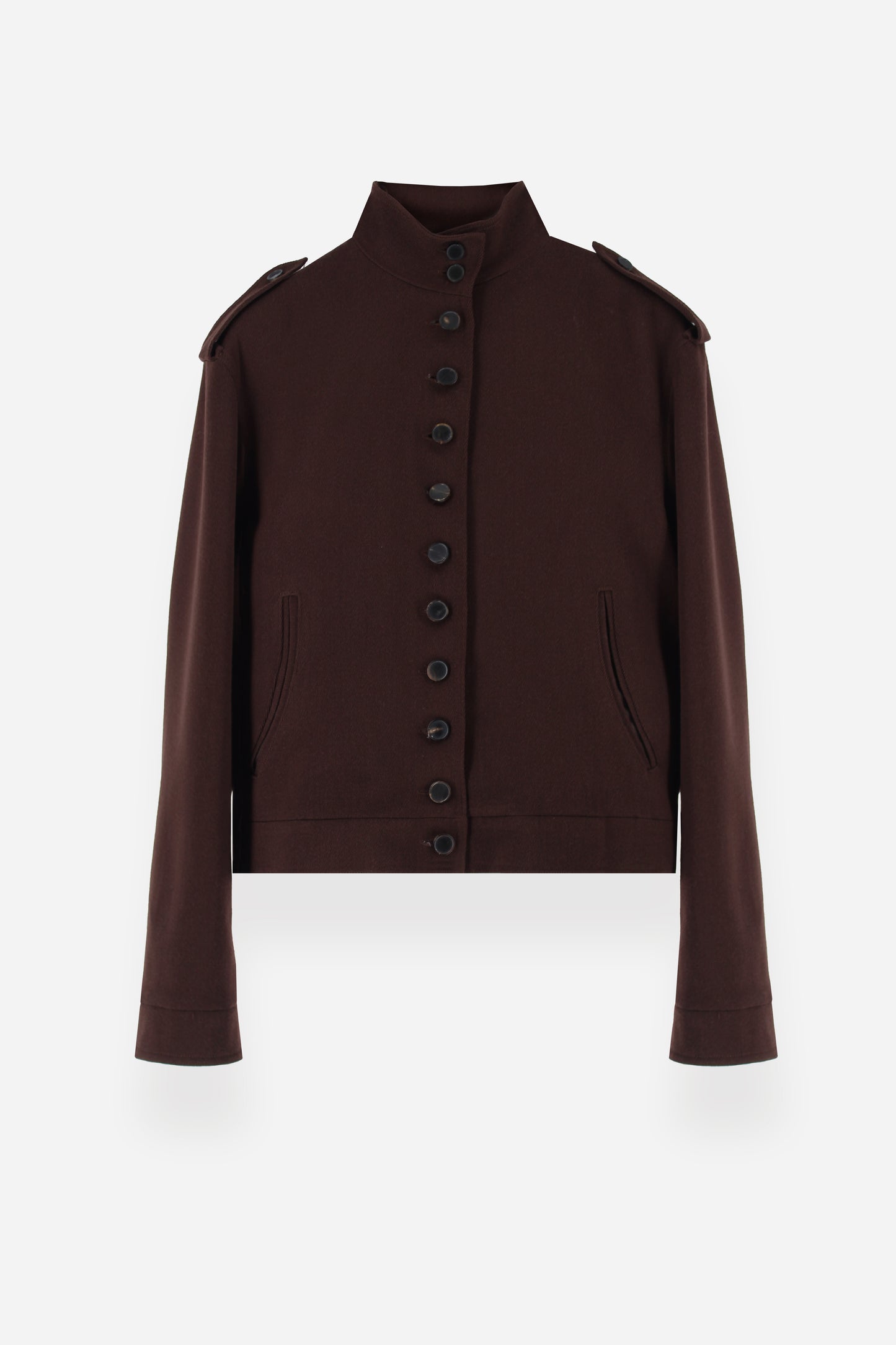 BURGUNDY WHIPCORD JACKET